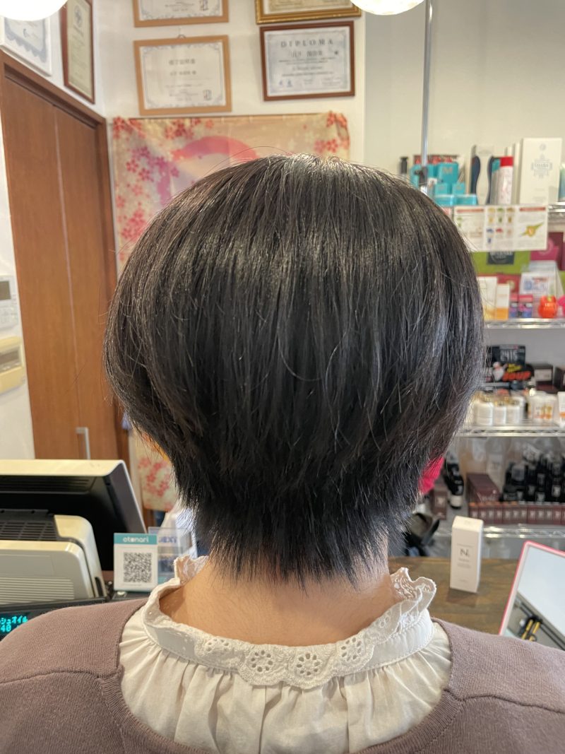 やわらかショートボブバック